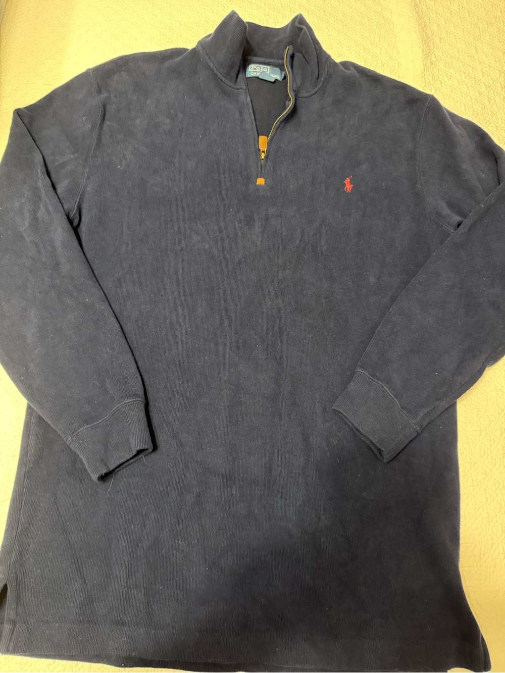 Polo by Ralph Lauren Men’s Navy Quarter-Zip Sweatshirt size XL Tall